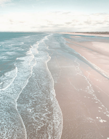 Soft Coastal Beach Print Set – Neutral Ocean Wall Art