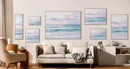 Soft Coastal Beach Print Set – Neutral Ocean Wall Art