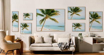 Soft Coastal Beach Print Set – Neutral Ocean Wall Art